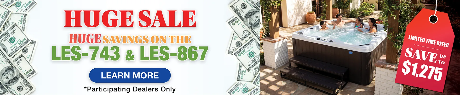 Calspas hot tub being used in a family setting - San Lucas